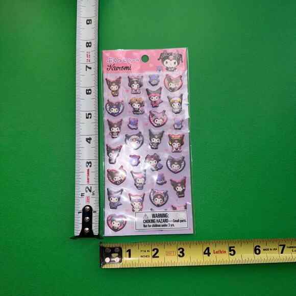 Kuromi My Melody Sanrio Daiso 6 Item Bundle Plush Keychains Pouch Stickers Blind - Picture 4 of 16